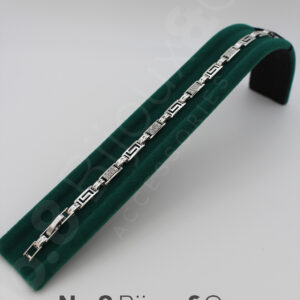 Xuping Beyaz Altın Görünümlü Geometrik Desenli Zirkon Taşlı Bileklik (18,5+1,5 Cm Ek Parçalı) - Görsel 2