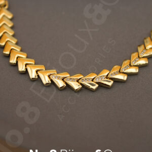 Xuping 14K Altın Görünümlü V-Form Modern Bileklik (17+2 Cm Ek Parçalı) - Görsel 3