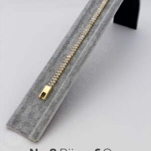 Xuping 14K Altın Görünümlü Baget Kesim Taşlı Modern Tennis Bileklik (17 Cm) - Görsel 3