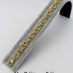 Xuping 14K Altın Görünümlü Çoklu Halkalı Şık Zincir Bileklik (18+3 Cm Ayarlanabilir) - Görsel 4