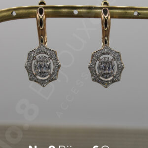 Xuping Rose Altın Rengi Kaplama Sallantılı Zirkon Taşlı Şık Küpe - Görsel 2